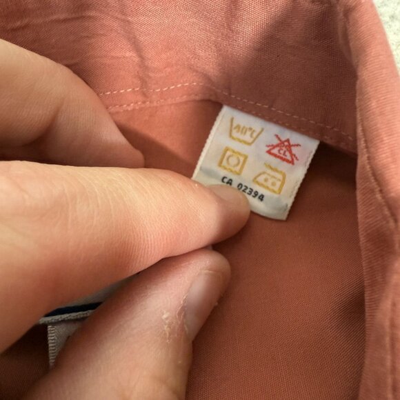 Vintage Yves Saint Laurent Faded Red Button Up Shirt - Picture 5 of 6